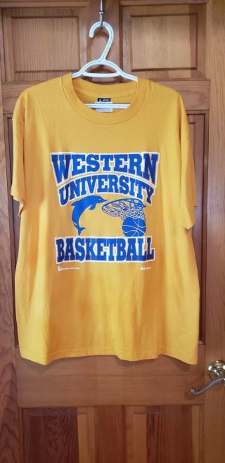 Western University Basketball Tee Shirt Worn In The Filming Of Blue Chips Movie