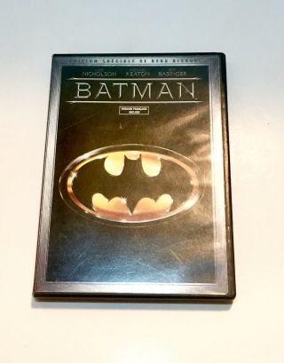 Batman Movie 1989 Tim Burton Warner Brothers Dc Films Michael Keaton 2 Disc Dvd