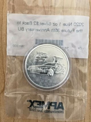 2020 Niue Back To The Future 35th Anniversary 1oz Silver 10k Minted Apmex