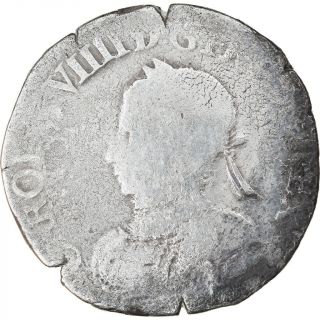[ 891859] Coin,  France,  Charles Ix,  Teston,  1573,  Uncertain,  Vf,  Silver