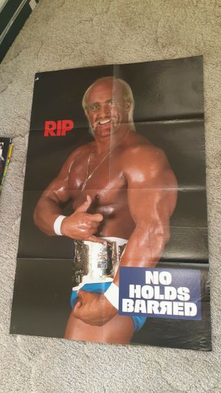 Hulk Hogan Rip Zeus No Holds Barred Poster Elite Dvd Ljn Hasbro Moc Wwf Wwe Vhs