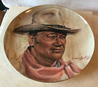 1979 First Edition John Wayne Man Of The Golden West Endre Szabo Plate Mib