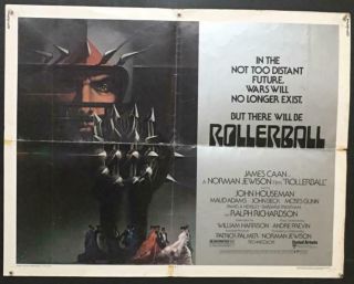 James Caan John Houseman Bob Peak Art Rollerball 1975 1/2sh Movie Poster 2282