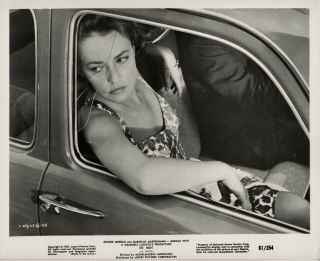 Jeanne Moreau Orig 1961 Foreign Film Photo La Notte Sitting In A Car