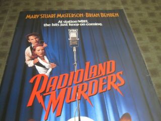 1994 S/S rolled poster Radioland Murders Brian Benben Mary Stuart Masterson 2