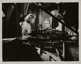 Greta Garbo,  Conrad Nagel Orig 1928 Silent Film Photo The Mysterious Lady