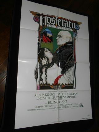 Nosferatu The Vampyre Klaus Kinski Horror Vampire One Sheet Poster
