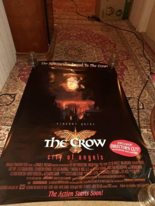 The Crow City Of Angels Dvd Movie Poster 1 Sided 27x40 Old Stock