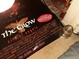 THE CROW CITY OF ANGELS DVD MOVIE POSTER 1 Sided 27x40 old stock 2