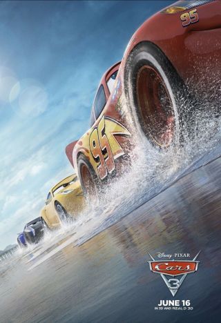 Cars 3 Movie Poster Ds Version C 27x40 Owen Wilson Disney Pixar