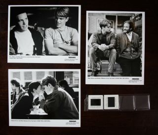 " Good Will Hunting " (1997) Press Kit Photos (3),  Slides (2) - Damon,  Affleck