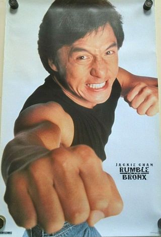 Jackie Chan - Poster 1352 / Cond.  23 X 35 " Rumble In The Bronx