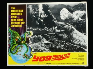 Yog,  Monster From Space 1970 Ishiro Honda Toho Lobby Card 3 Sci - Fi Horror