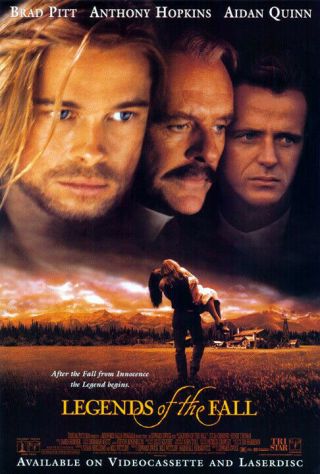 Legends Of The Fall (1994) Dvd/video Poster,  Ss,  Nm,  Rolled