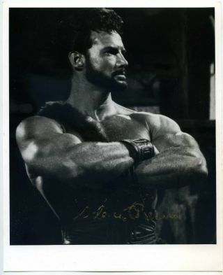 Steve Reeves Hercules 8 X 10 " Photo Bodybuilder Was Signed