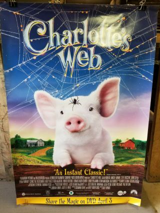 Charlottes Web 2007 Rolled 27x40 dvd promotional poster 2