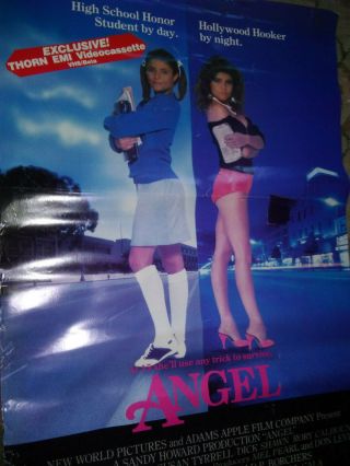 Angel Movie Video Vhs Poster 1984 Cult Sexploitation Hollywood Hooker Prostitute