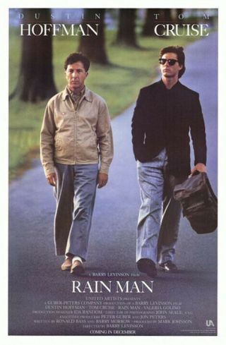 Rain Man (1988) Movie Poster,  Ss,  Near,  Rolled
