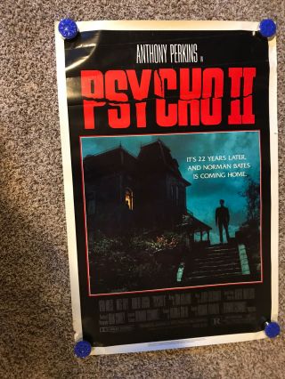 Psycho Ii 2 1983 Slasher Horror Cult Anthony Perkins Movie Poster