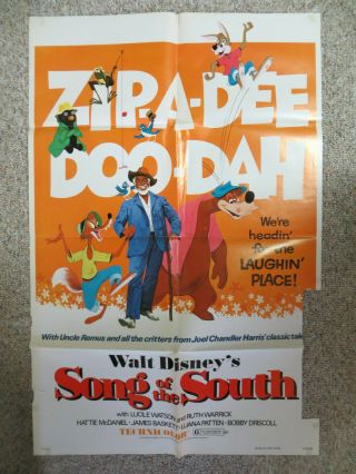 Song Of The South - Disney Reissue One Sheet Movie Poster Check Other Listings