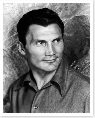 Classic Hollywood Movie Actor Jack Palance Celebrity Silver Halide Photo