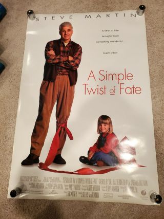 " A Simple Twist Of Fate " 1994 Movie Poster Double Sided Ds Steve Martin