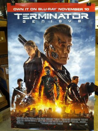 Terminator Genisys 2015 27x40 rolled dvd promotional poster 2
