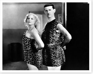 Movie Funny Man Actor Charley Chase W Thelma Todd 8 X 10 Silver Halide Photo