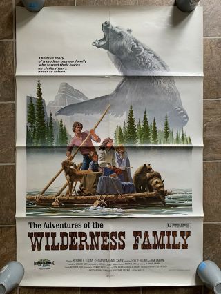 Adventures Of The Wilderness Family 1975 Grizzly Robert Logan One Sheet Poster