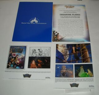 Walt Disney Pictures Treasure Planet Promo Movie Press Kit 2 Photos Animated