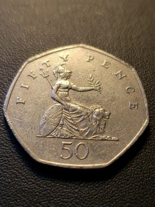 1997 Queen Elizabeth 11 Dg - Reg - Fg 50 Fifty Pence Coin