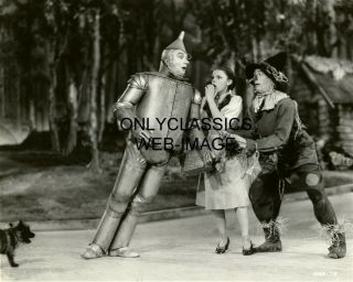 1939 Wizard Of Oz 8x10 Movie Photo Judy Garland Ray Bolger Jack Haley Tin Man
