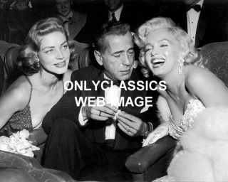 Marilyn Monroe Humphrey Bogart Lauren Bacall 8x10 Photo How To Marry Millionaire