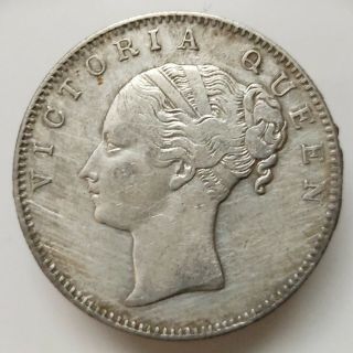 British India Victoria Empress Silver Rupee 1840 Top Grade Uncleaned Br0104