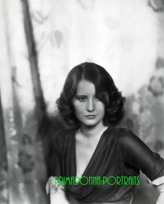 Barbara Stanwyck 8x10 Lab Photo 1920s Sexy Youthful Elegance,  Glamour Portrait
