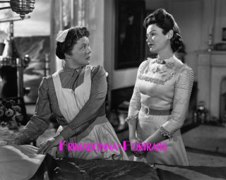 Gene Tierney & Edna Best 8x10 Lab Photo B&w 1947 " The Ghost And Mrs.  Muir "