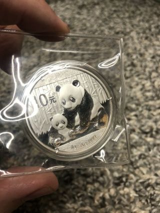 2012 Fine Silver.  999 Panda 10 Yuan 1 Oz Silver Chinese Bank Of China Coin