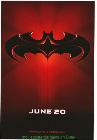 Batman And Robin Movie Poster Ds 27x40 1st Advance Style