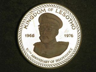 Lesotho 1976 10 Maloti Independence Silver Proof - Mtg=2100