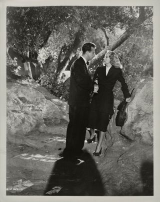 Evelyn Keyes,  Dick Powell Orig 1947 Film Noir Scene Still Johnny O 