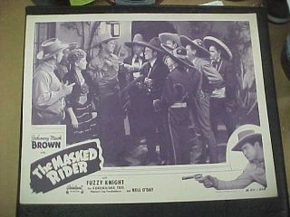 The Masked Rider,  Reissue 1950 Lc [johnny Mack Brown,  Fuzzy Knight,  Nell O 