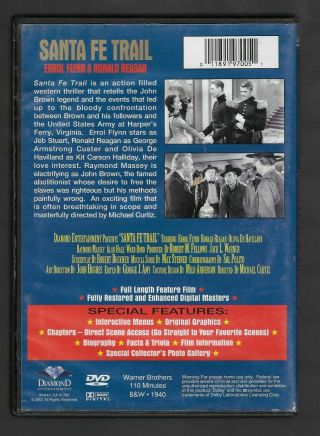 SANTA FE TRAIL - DVD - ERROL FLYNN - RONALD REAGAN - OLIVIA de HAVILLAND 2