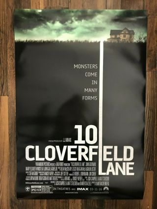 10 Cloverfield Lane Movie Film Double 2 Sided Theatrical Poster 27x40 D/s 2016