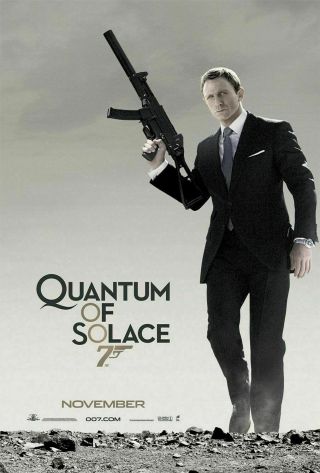Quantum Of Solace 27x40 Movie Poster 2 Sided Advance Daniel Craig