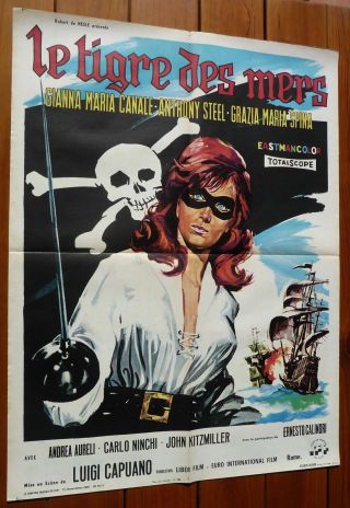 Tiger Of The Seven Seas Pirate French Movie Poster 