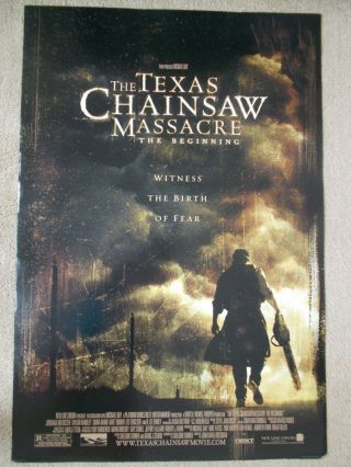 Texas Chainsaw Massacre The Beginning Double - Sided 2006 Movie Poster