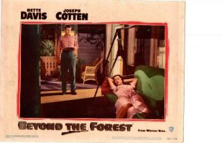 Beyond The Forest 1949 Release Lobby Card Bette Davis Joseph Cotten