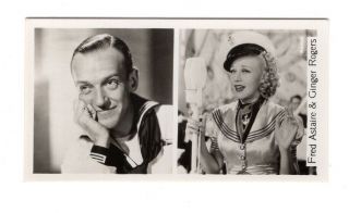 Fred Astaire & Ginger Rogers - Movie Star Trading Card - Sinclair 106 - 1937
