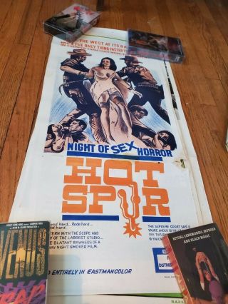 Hot Spur Aussie Daybill Movie Poster Sexploitation Western 1968 Horror Rare