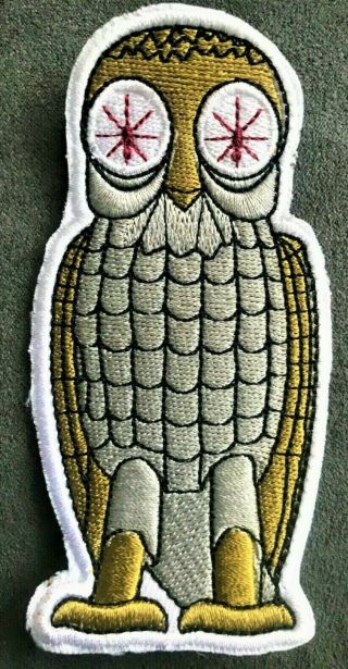 Clash Of The Titans Bubo The Owl Embroidered Figure Patch Vest Kraken Greek